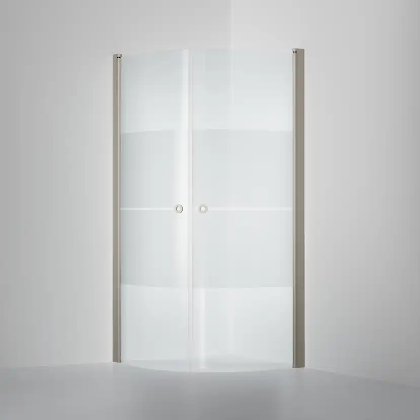 Duschvägg Linc Niagara 700x700 mm, Strimma, Stone
