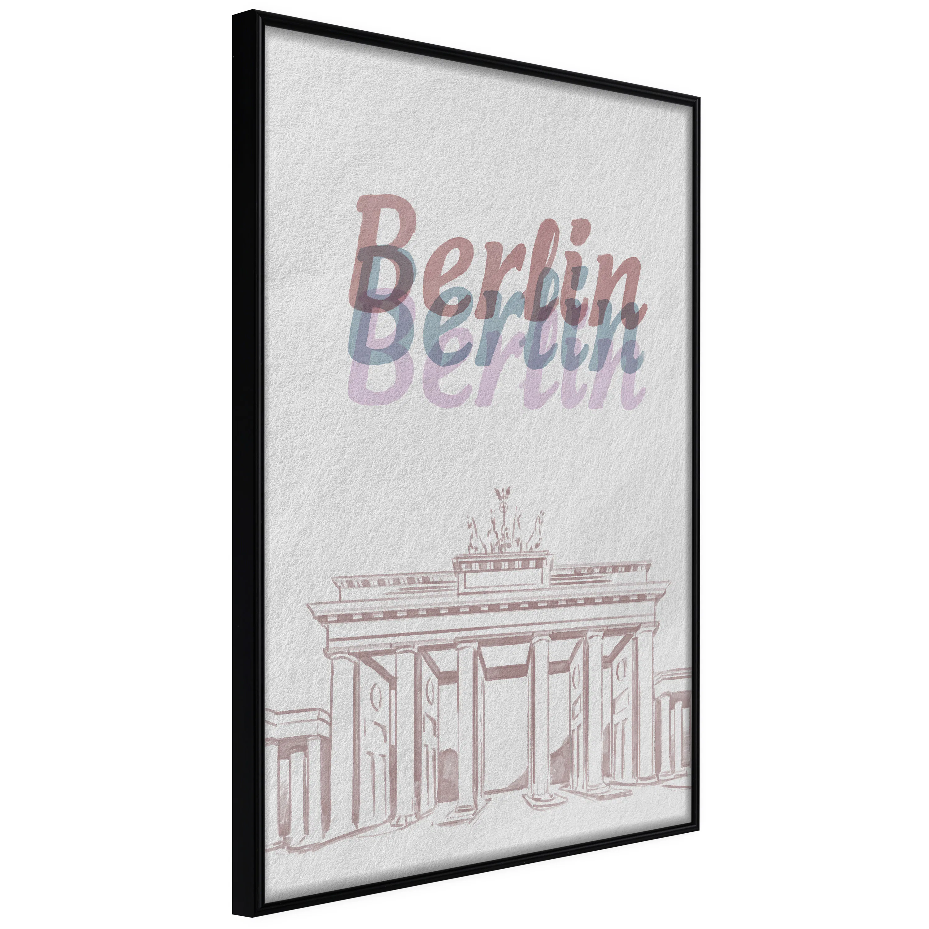 Poster Artgeist Affisch Berlin in Watercolours