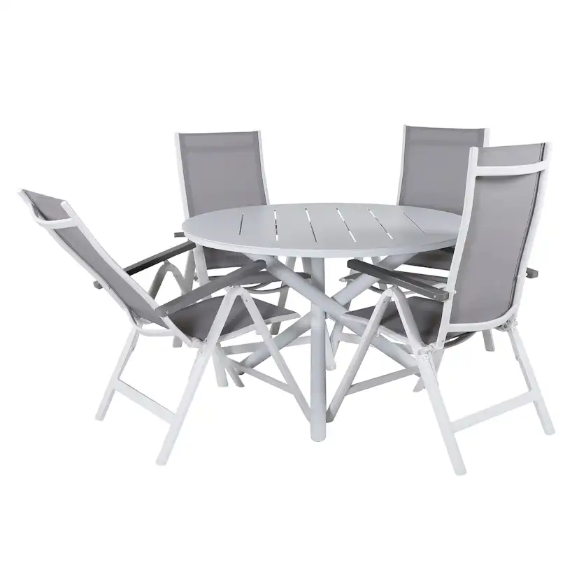 Matgrupp Venture Home Ande med 4 Laby Matstolar