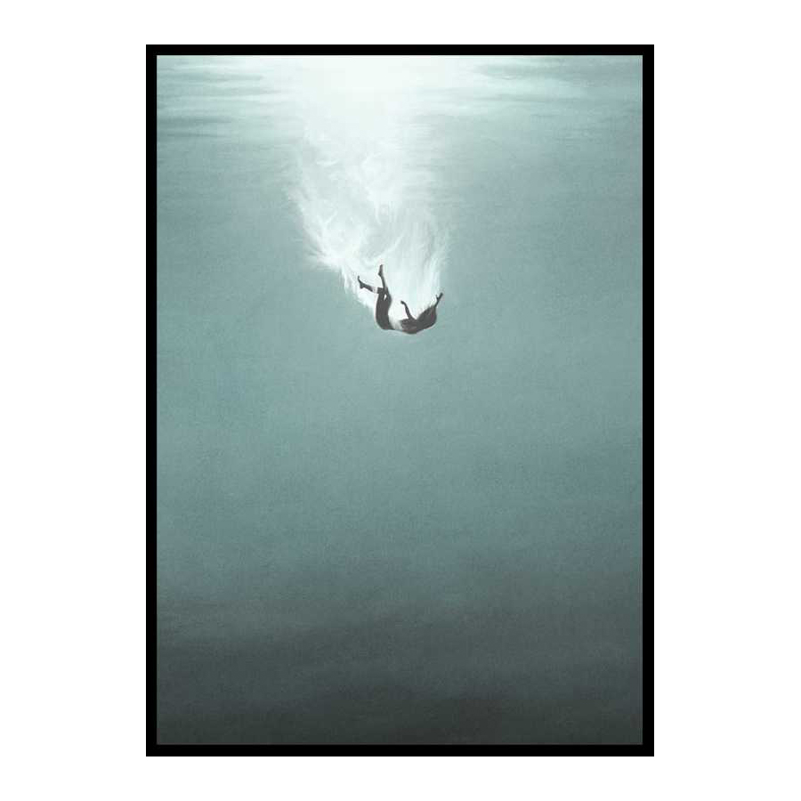 Poster Gallerix Falling Underwater