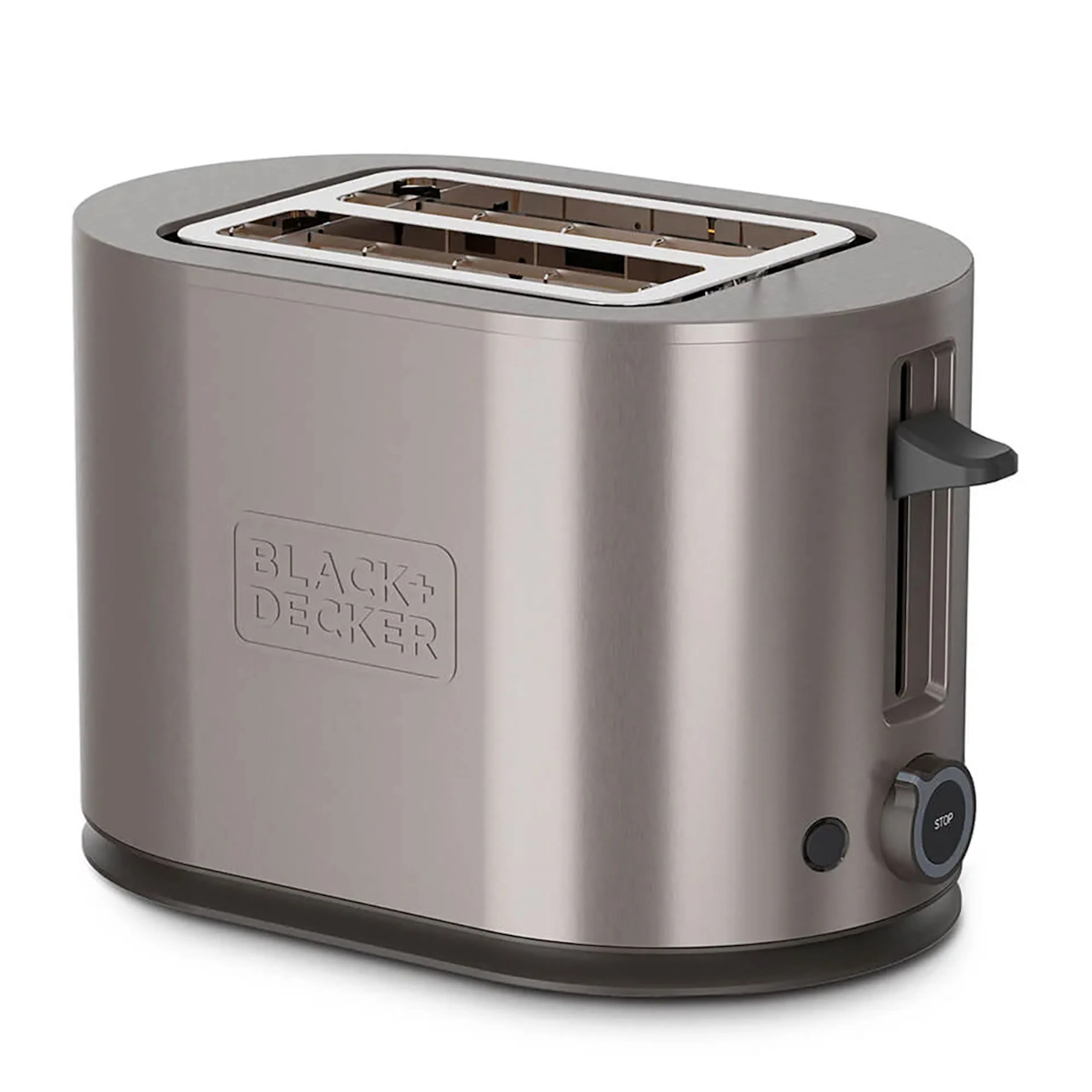 Brödrost BLACK+DECKER Rostfritt Stål med 2 Slitsar