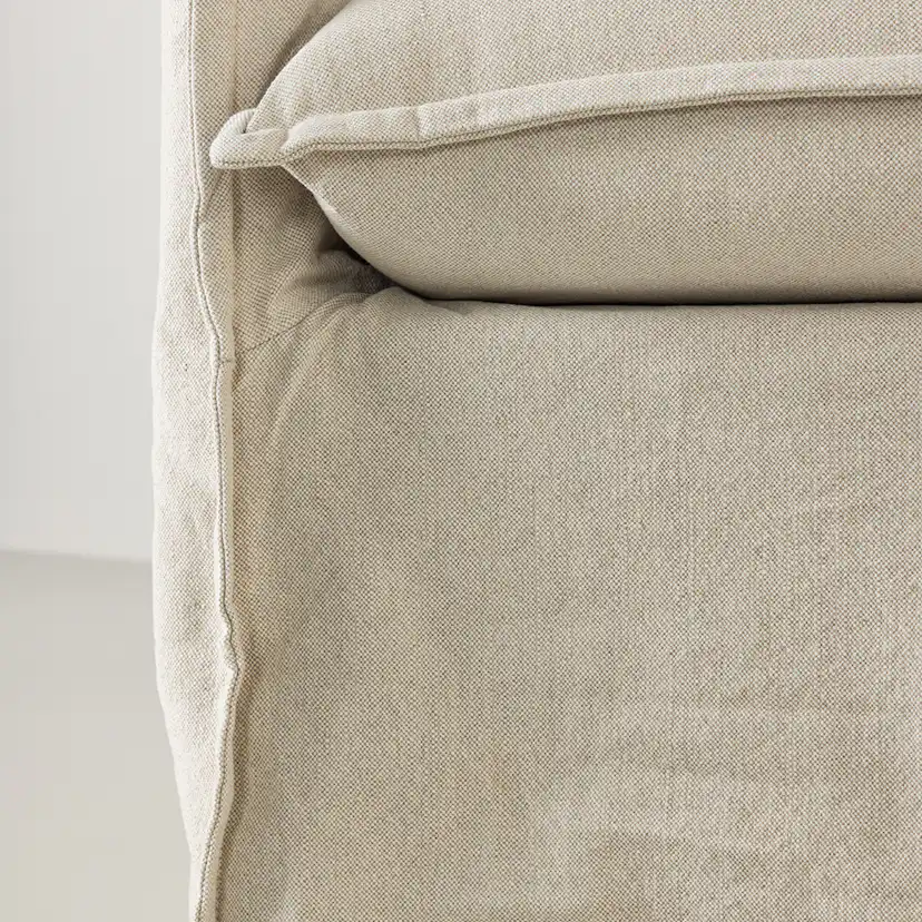Nova 1-seat - Wood / Beige Linen Beige