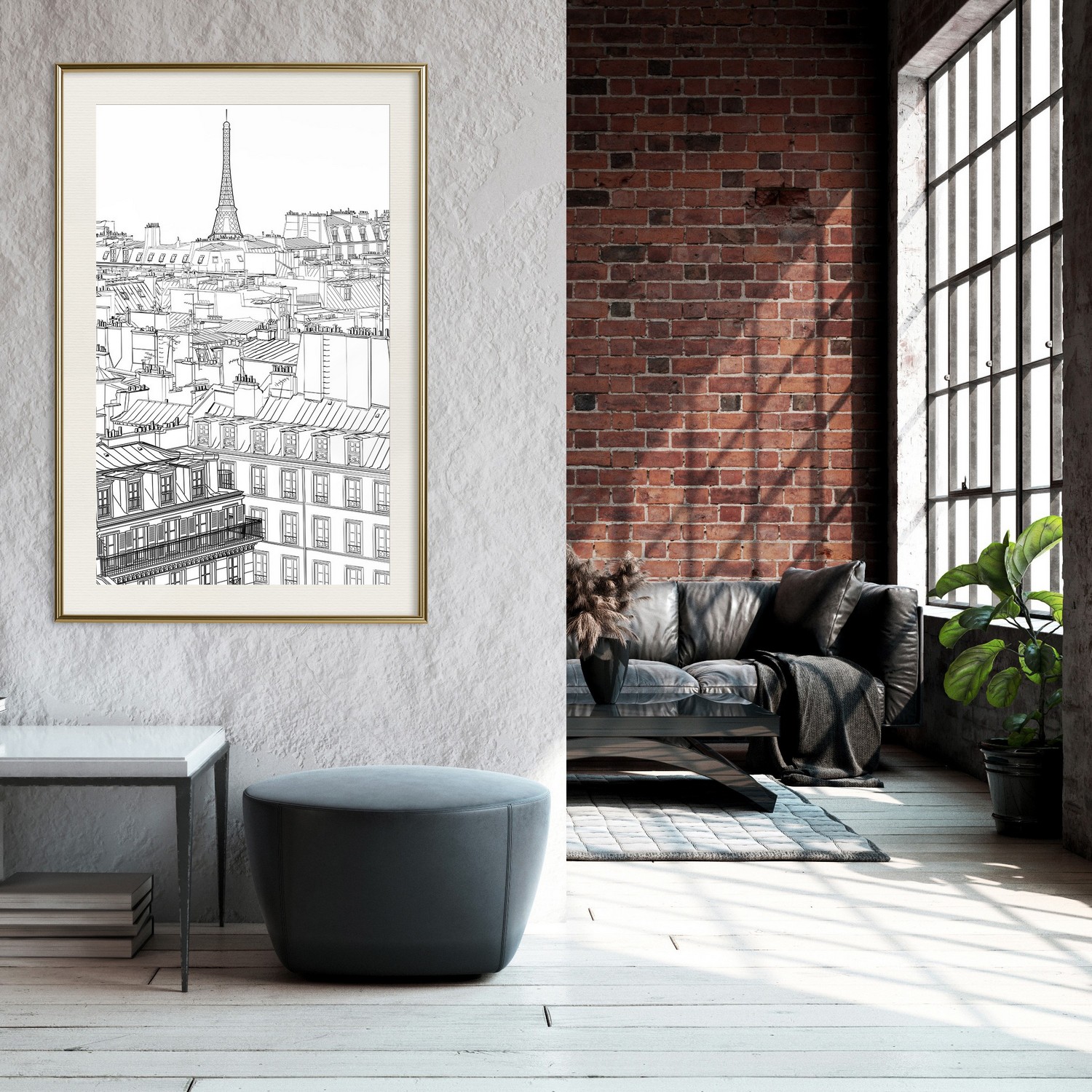 Poster Artgeist Affisch Sketch of Paris