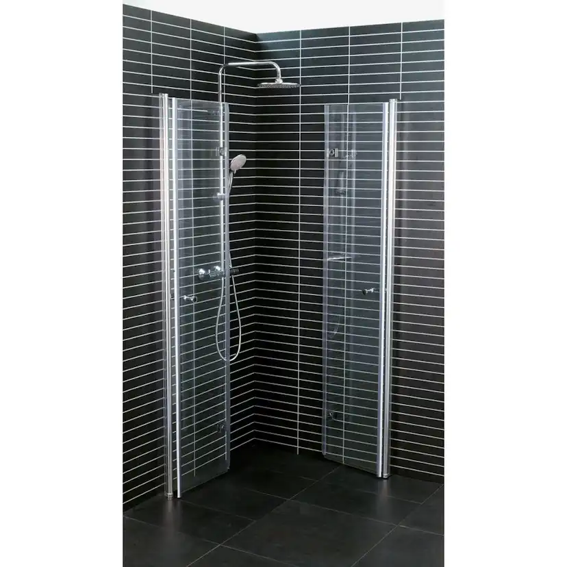 Duschhörn Arrow Twice Corner Klarglasx1200x700xVänster: 1200 mm, Höger: 700 mm