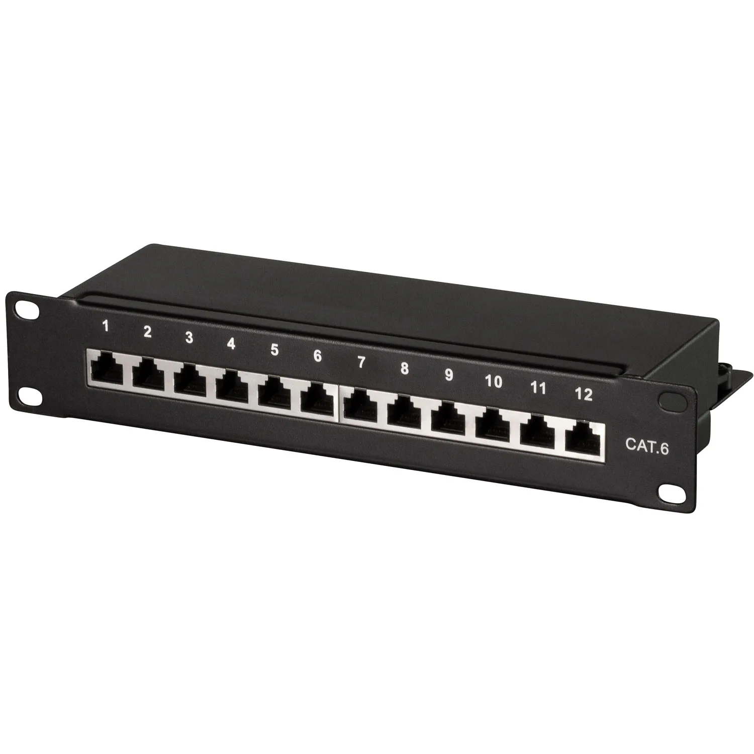 Serverskåp Tillbehör LogiLink Patchpanel Cat6 12-portar för 10" Rack U1