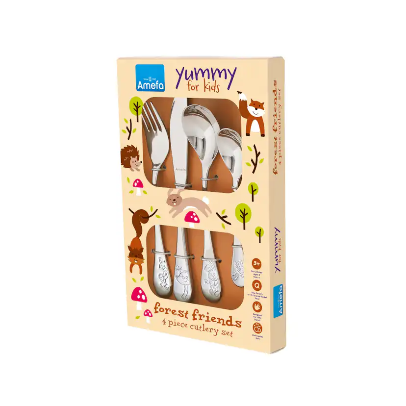 Barnbestick Amefa Forest Friends 4-pack
