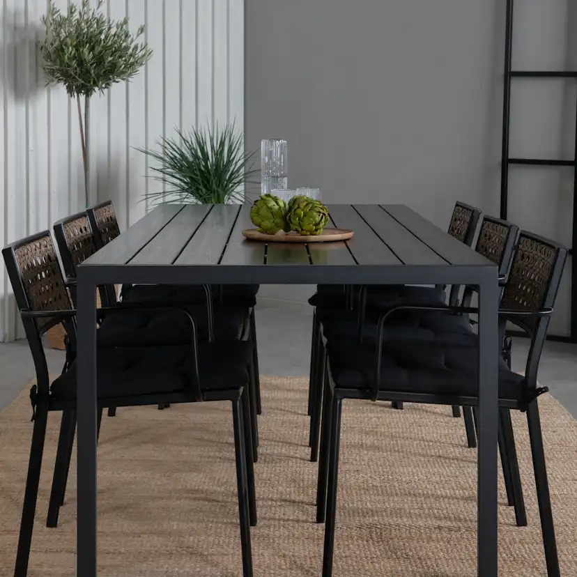 Matgrupp Venture Home Bront med 6 Peoria Matstolar