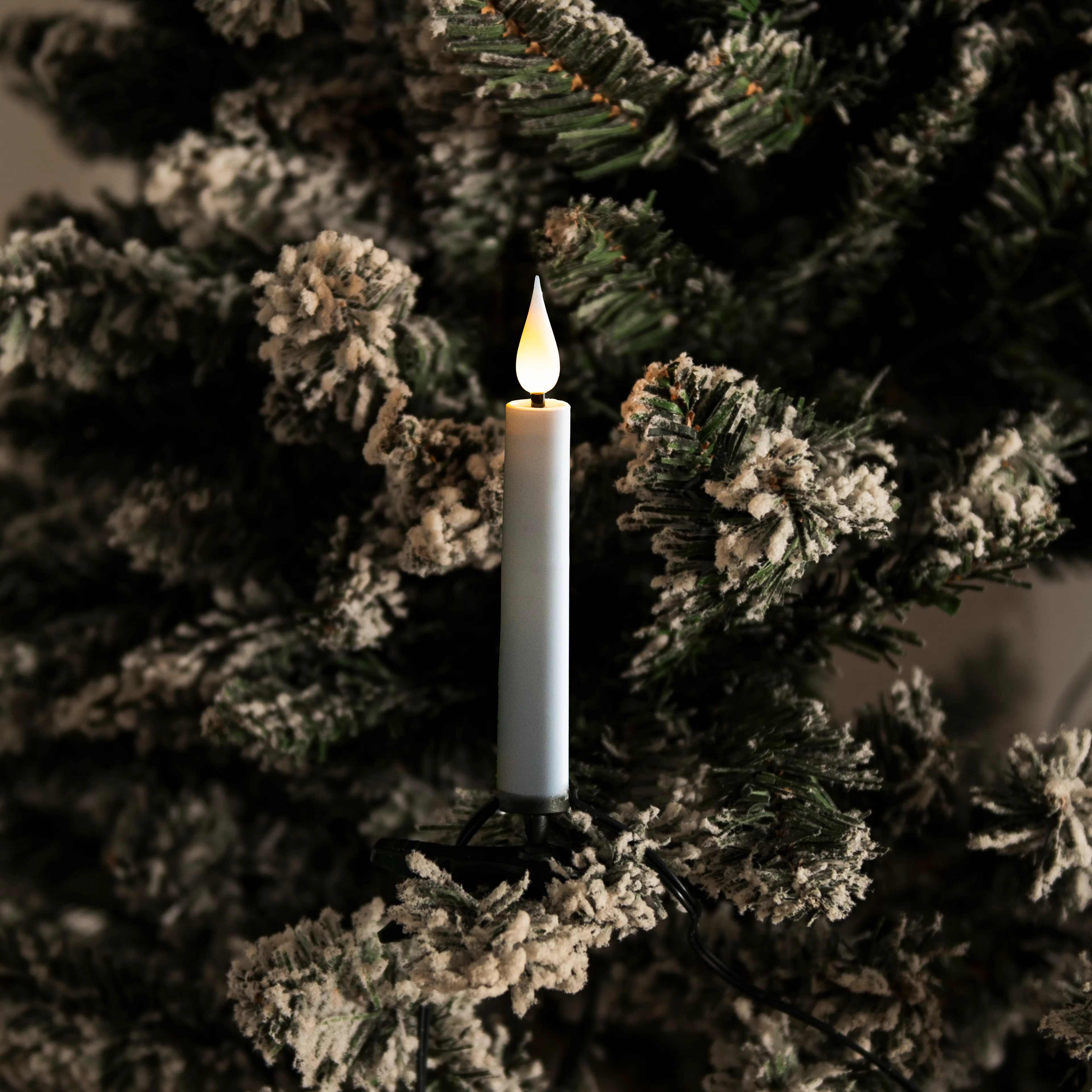 Julgransljusslinga Gnosjö Konstsmide 3D-låga UtomhusxVit/Grön