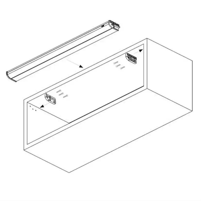 LED-profil Beslag Design Lådbelysning Leaf DR