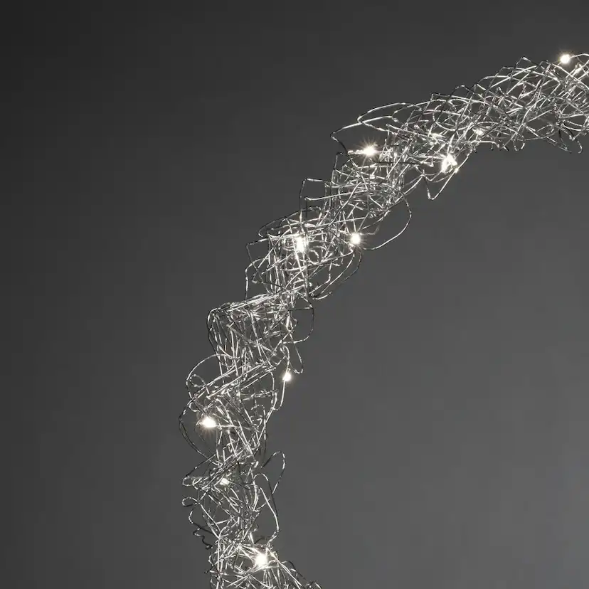 Krans silver, 45 cm 40 LED Silver