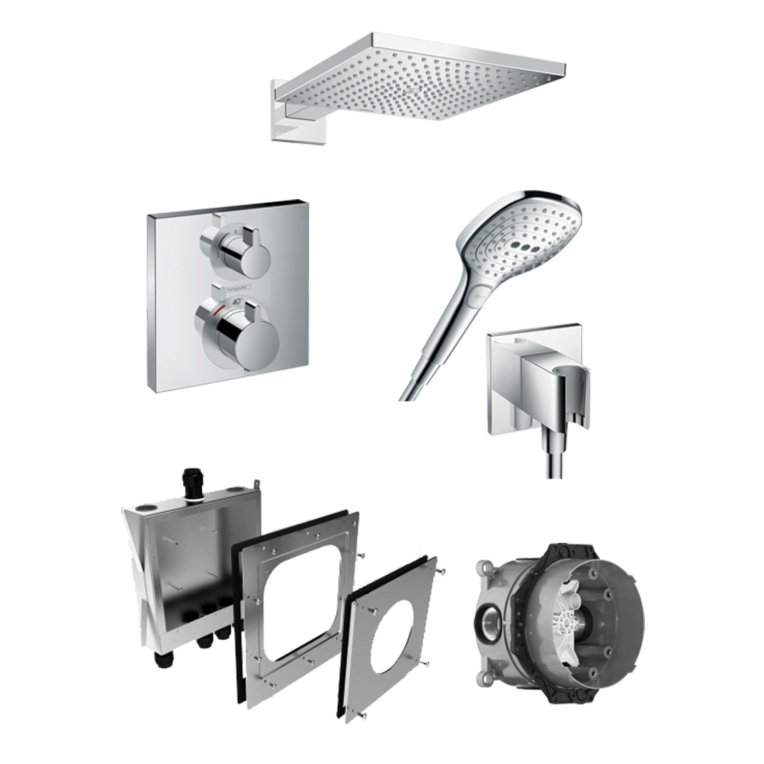 Takdusch Hansgrohe Raindance E Inbyggnadspaket