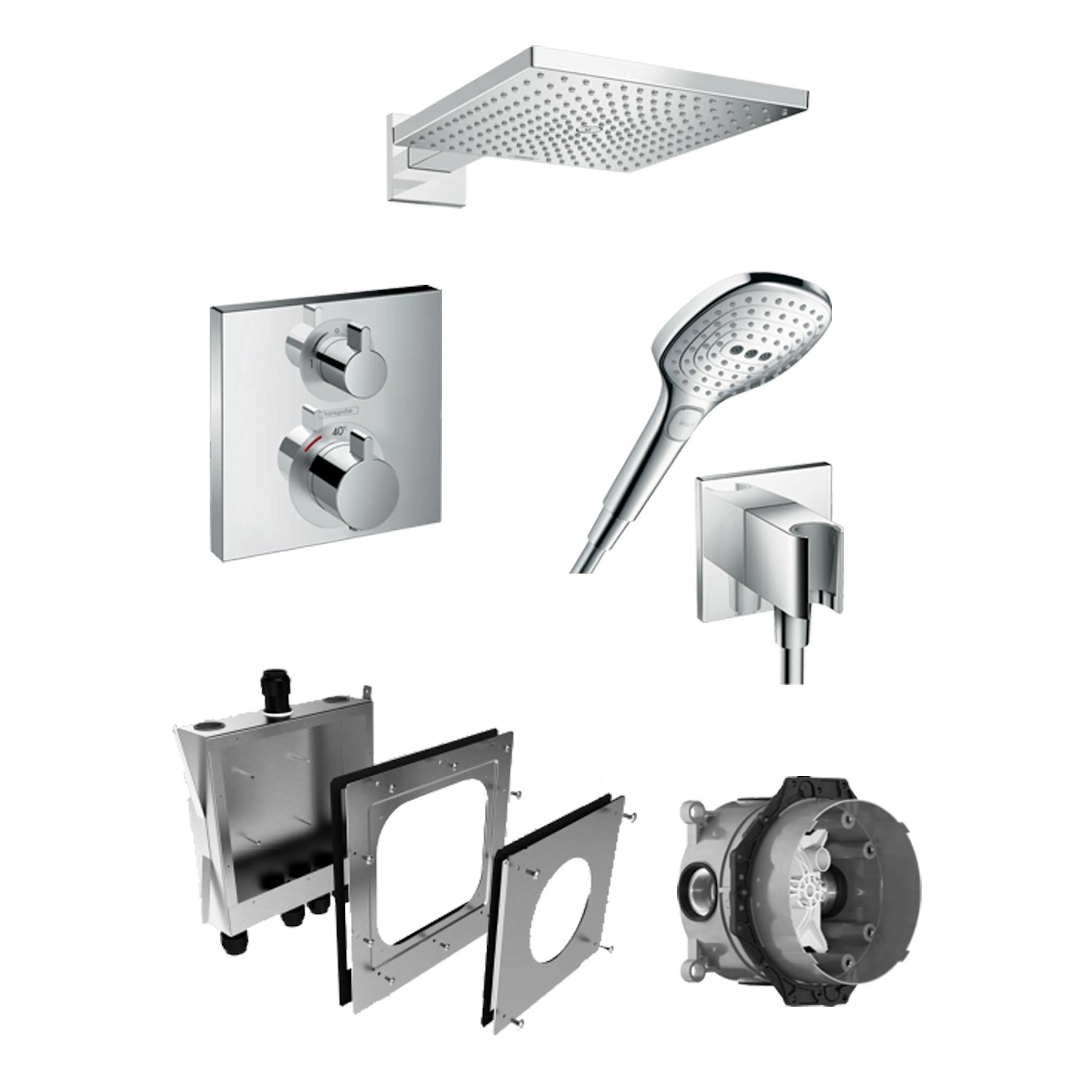 Takdusch Hansgrohe Raindance E Inbyggnadspaket