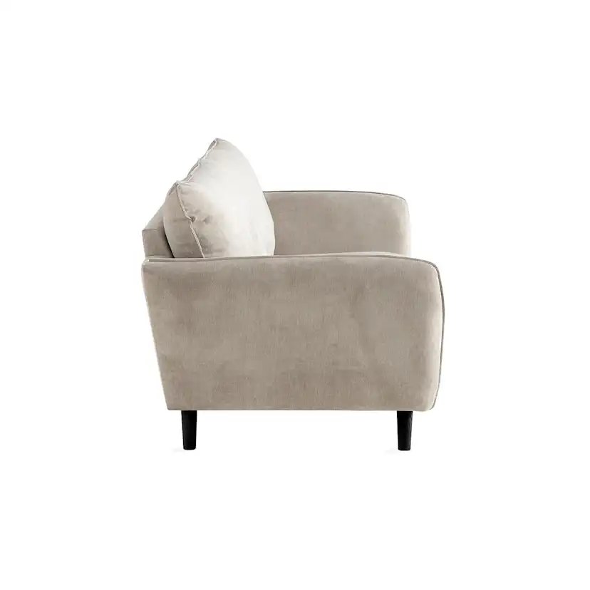 Trend Lyx 3-sits Soffa Beige, Svarta ben