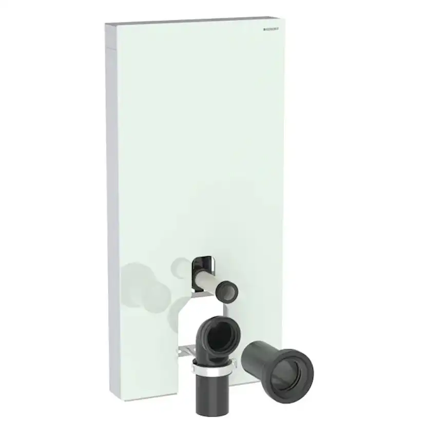 WC-Fixtur Geberit Monolith för Back-to-wall Toalettstol 101 cmxMint/Glas