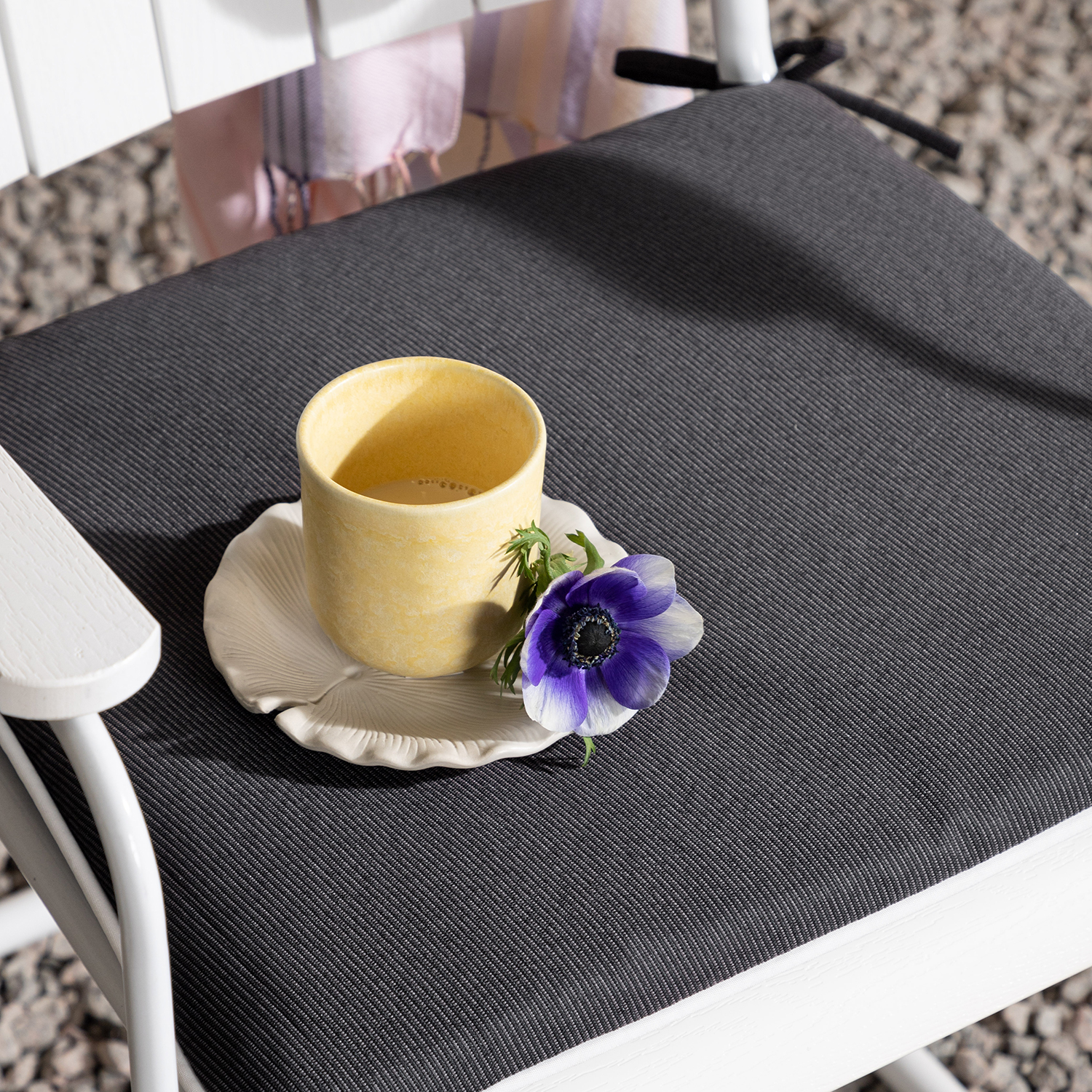 Sittdyna Venture Home Holmsund för Utemöbler, Grå Polyeter Sittkudde