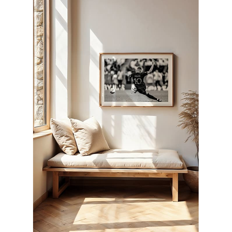 Poster Gallerix Kylian Mbappé World Cup 2022 B&W No1