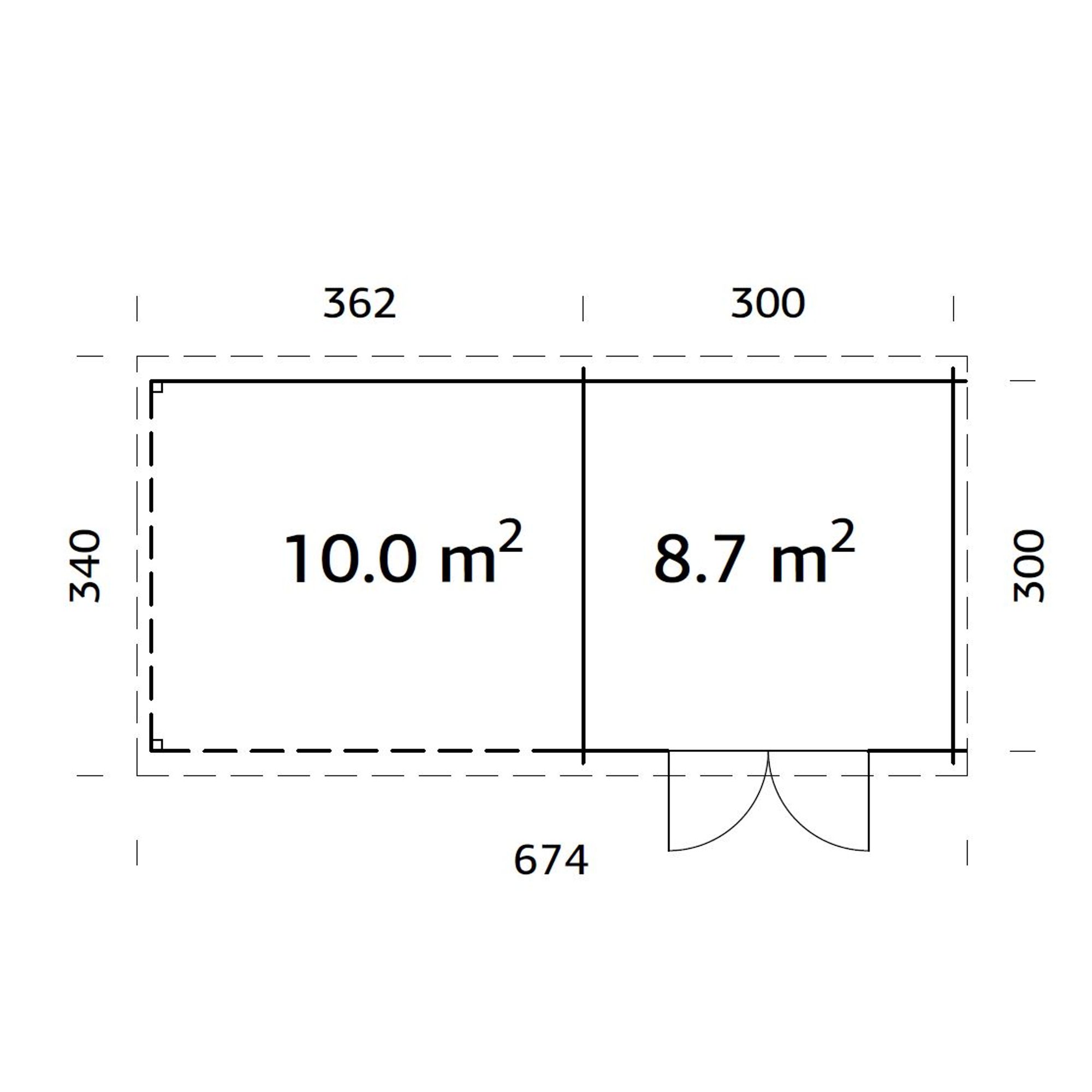 Stuga Palmako Ella 18,7 m2