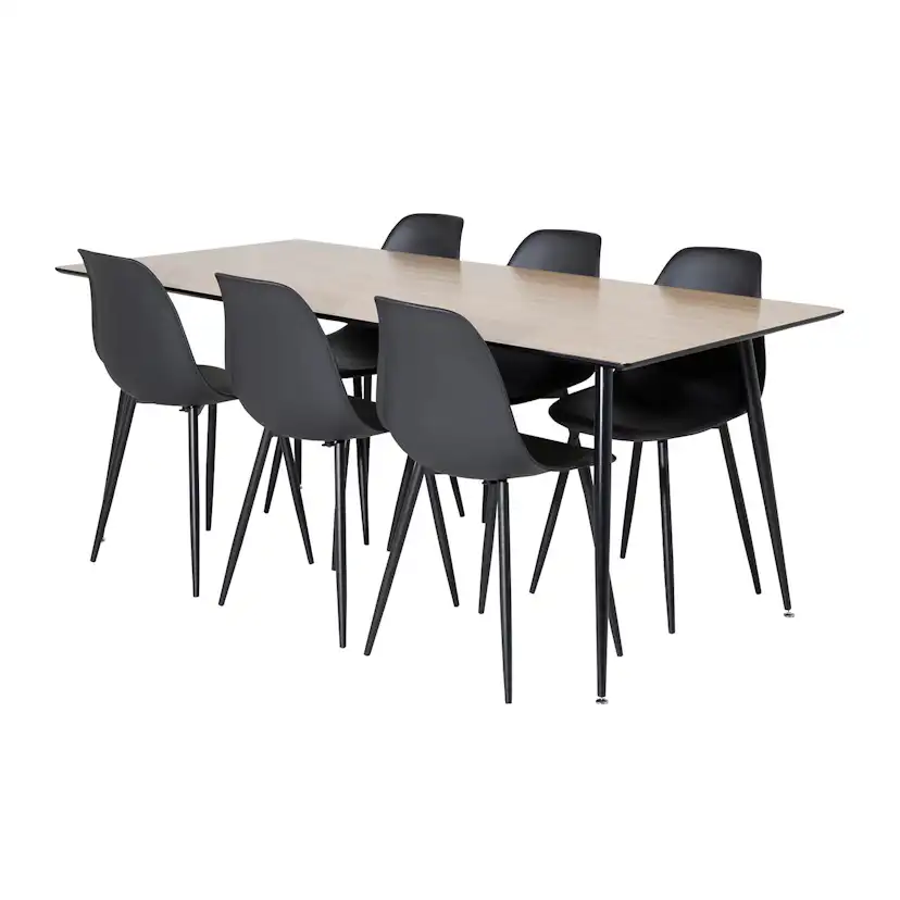 Matgrupp Venture Home Silvia med 6 Pop Stolar