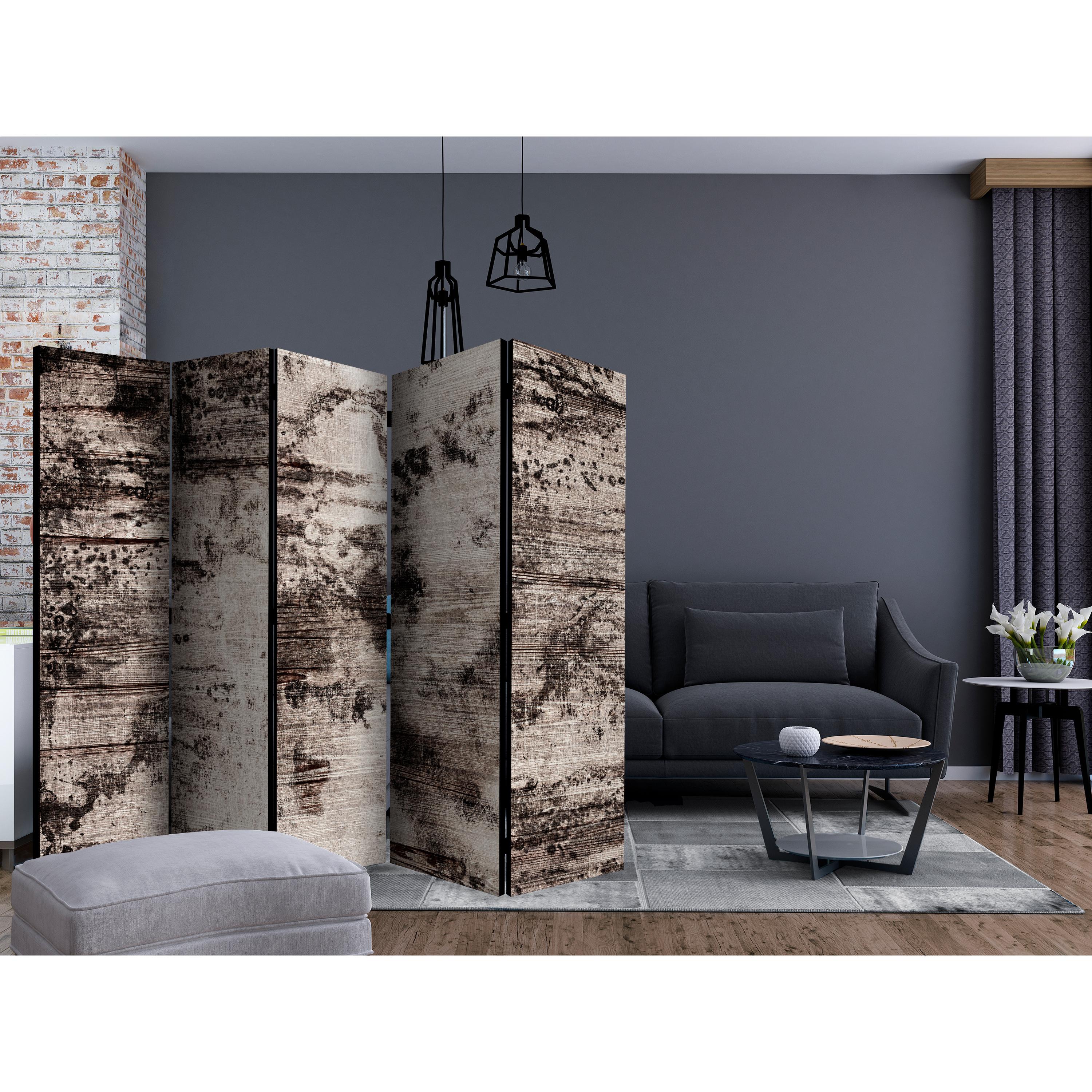 Rumsavdelare Skärmvägg Arkiio Burnt Wood II 225x172 cm