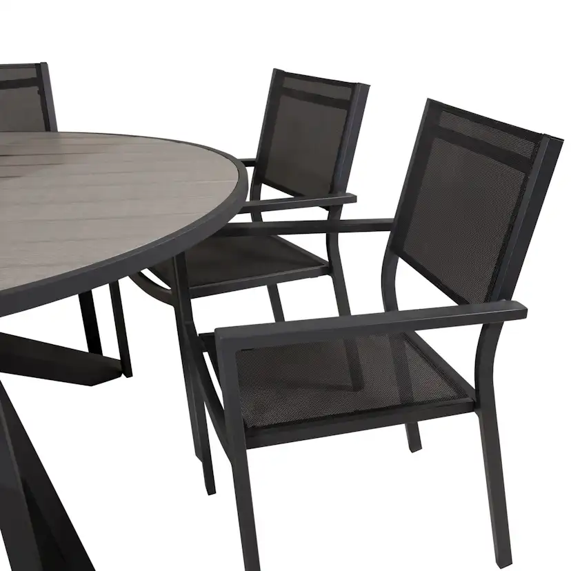 Matgrupp Venture Home Pincy Ø140 med 6 Copacabana Matstolar