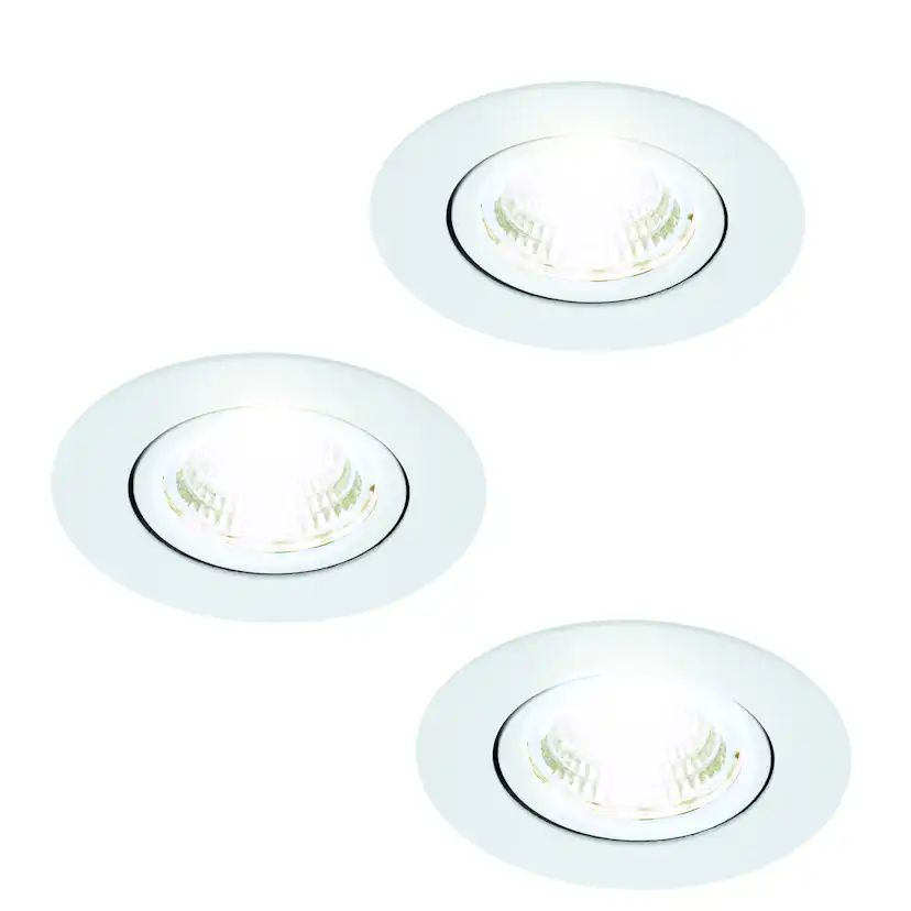Infälld Lampa Eglo Saliceto Mobil Vit 4000K Set om 3