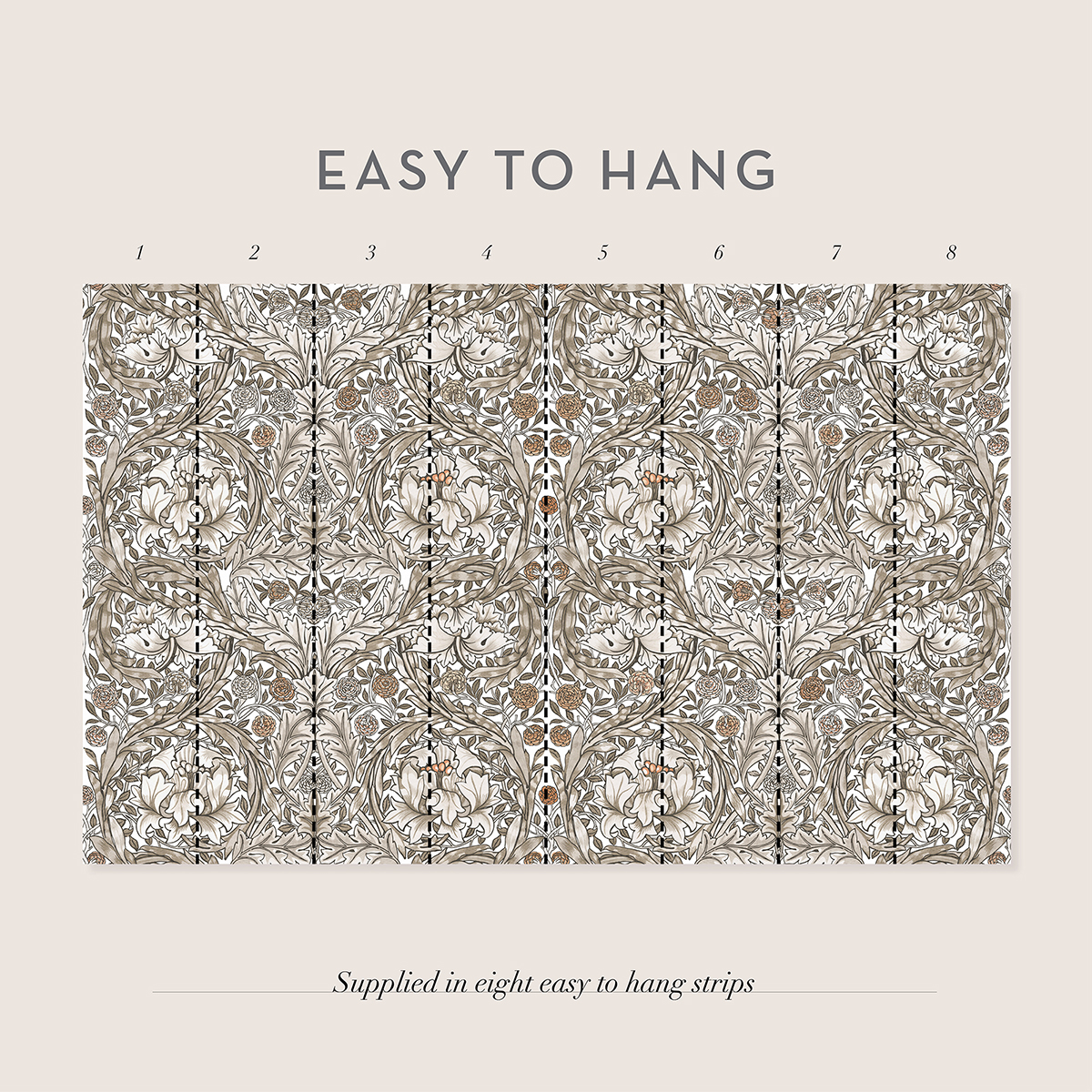 Fototapet William Morris At Home African Marigold Neutral