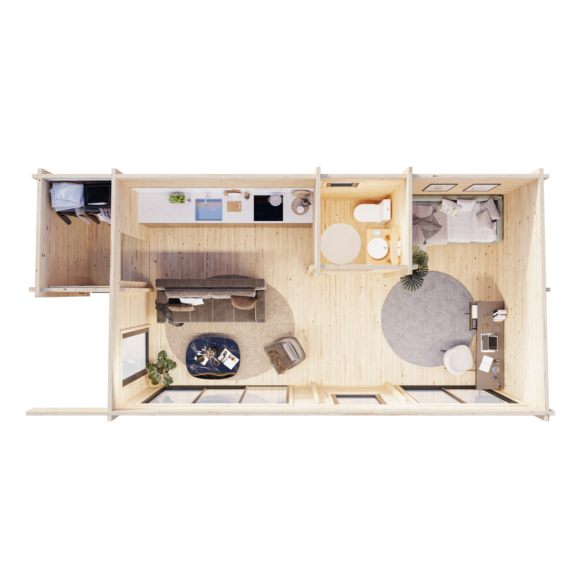 Trädgårdshus Palmako Cecilia 34,6 m2