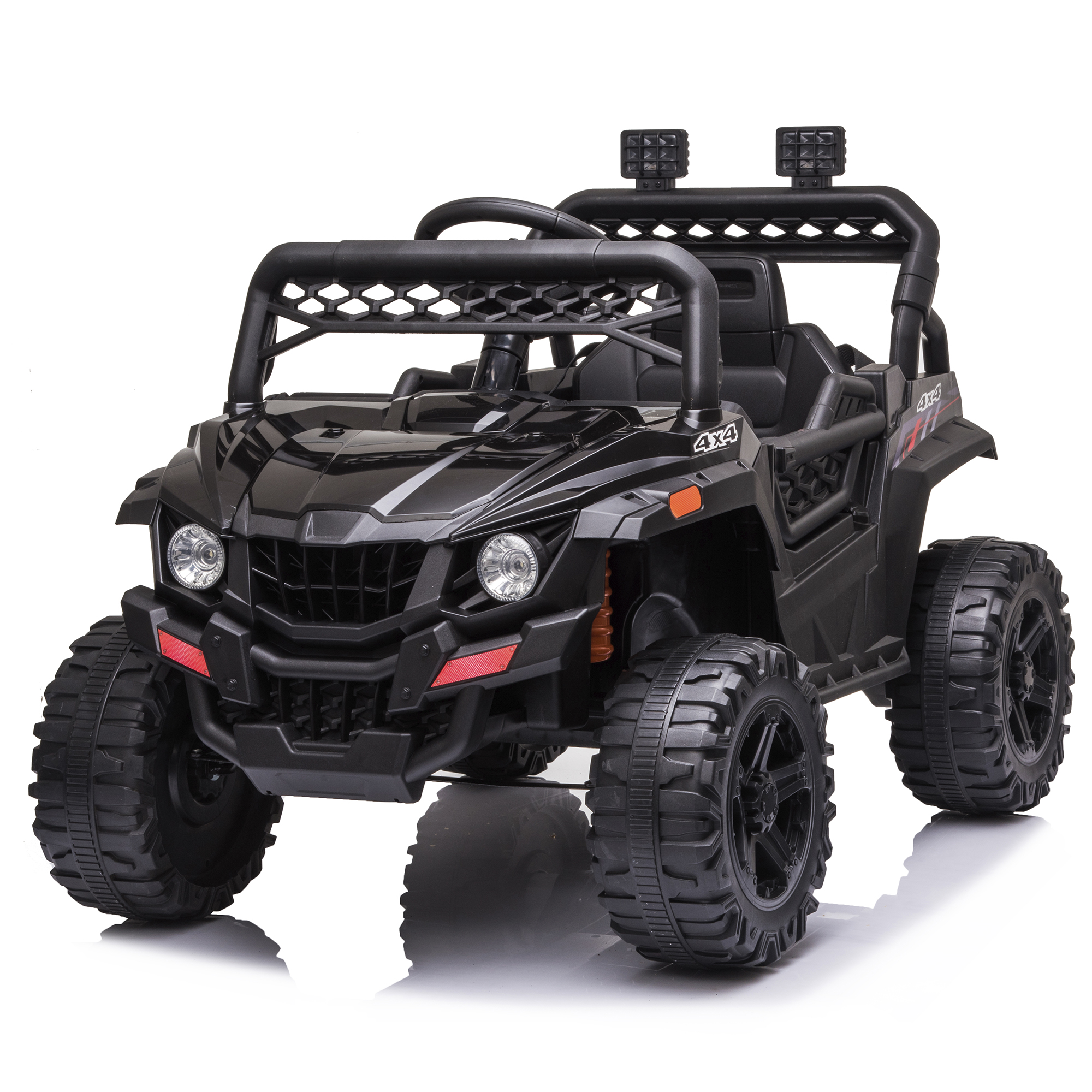 Elbil Nordic Play Offroader 12V4,5AH Svart med LED-lampor