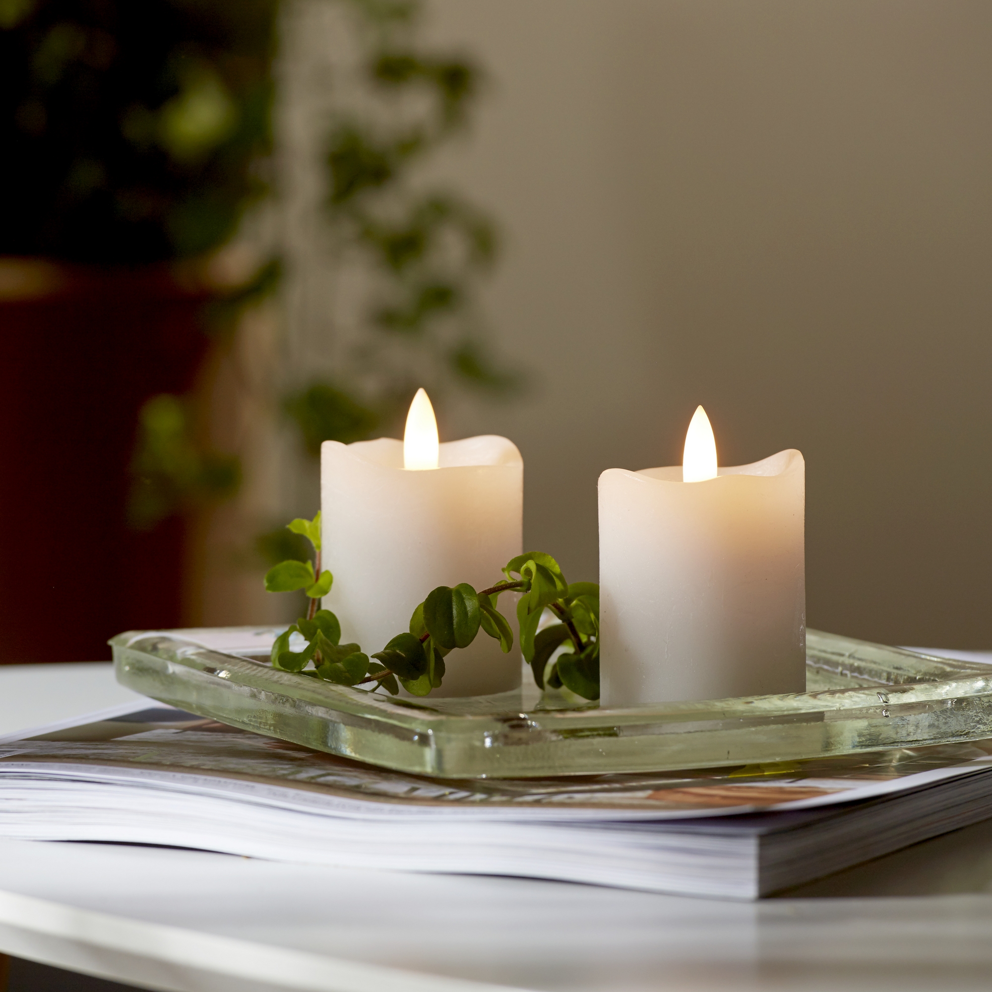 Blockljus Star Trading Flamme LED 2-pack Batteriljus