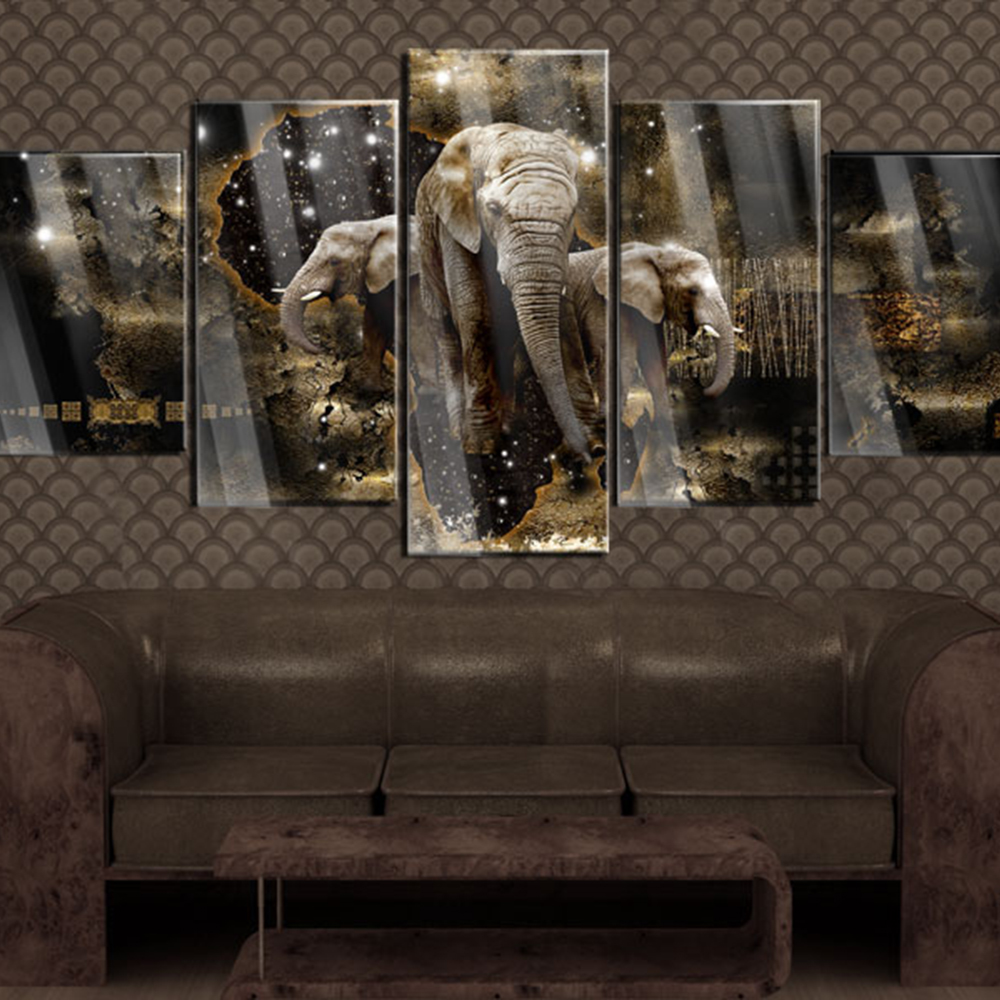 Akrylglastavla Arkiio Brown Elephants