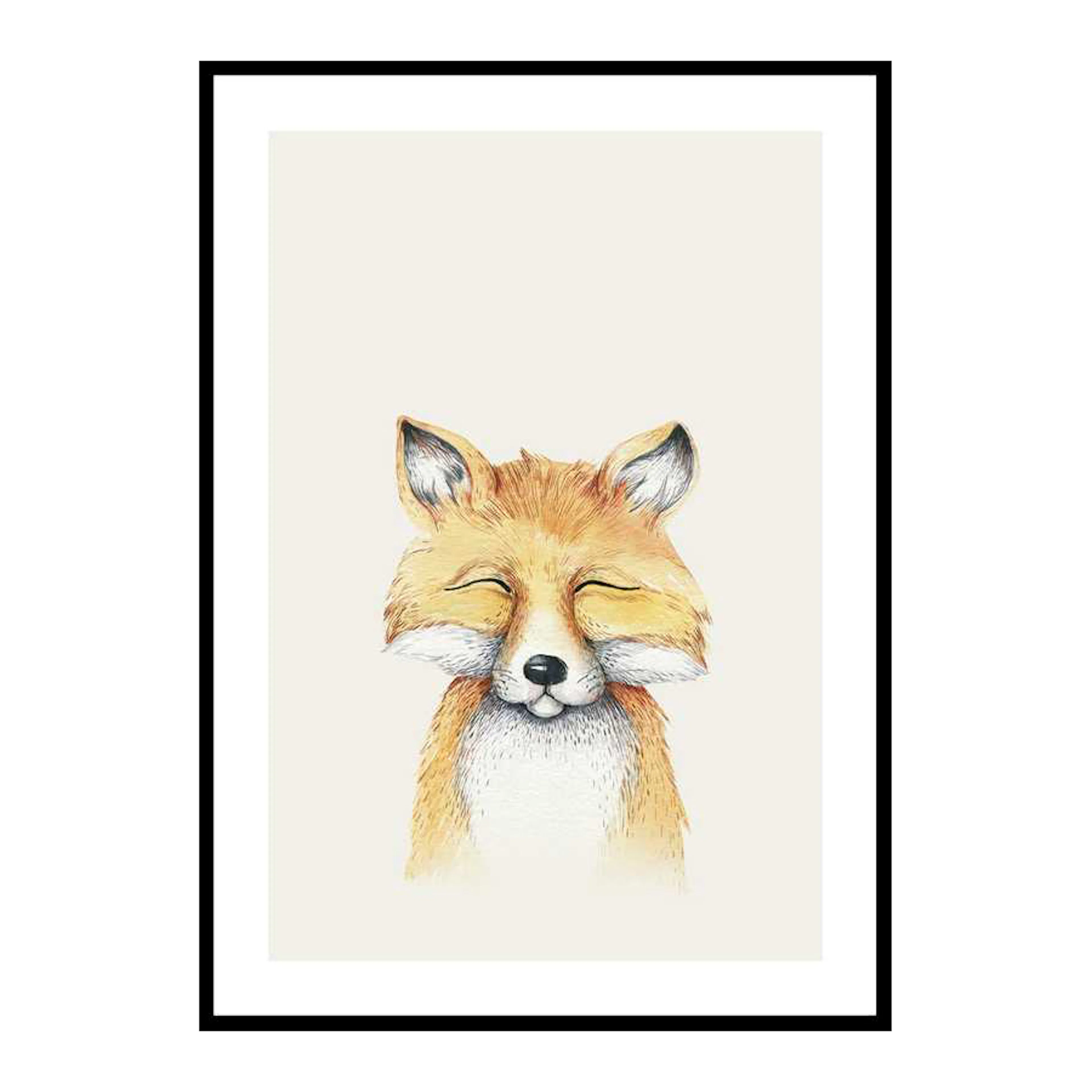 Peekaboo Fox 50x70 cm