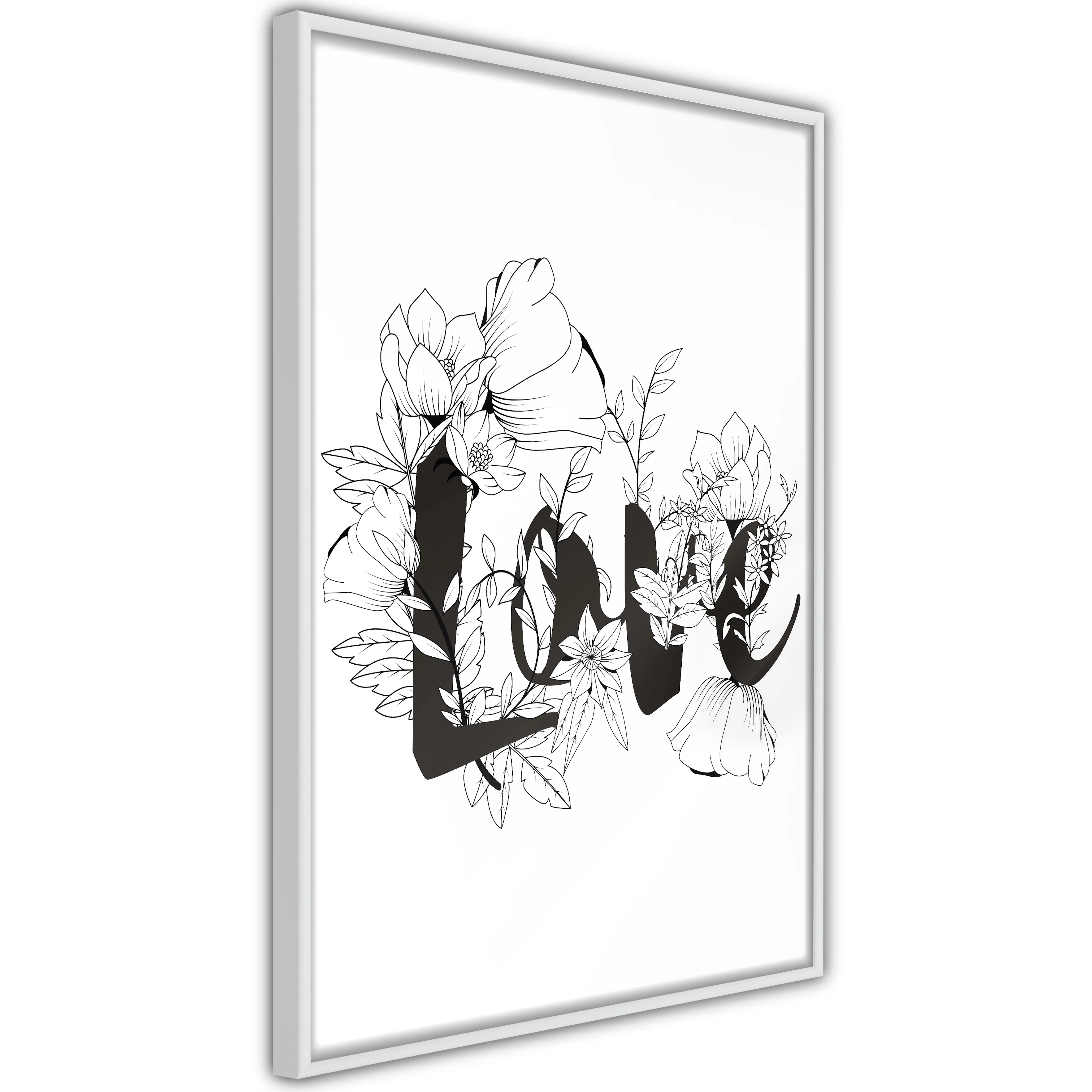 Poster Artgeist Affisch Love With Flowers