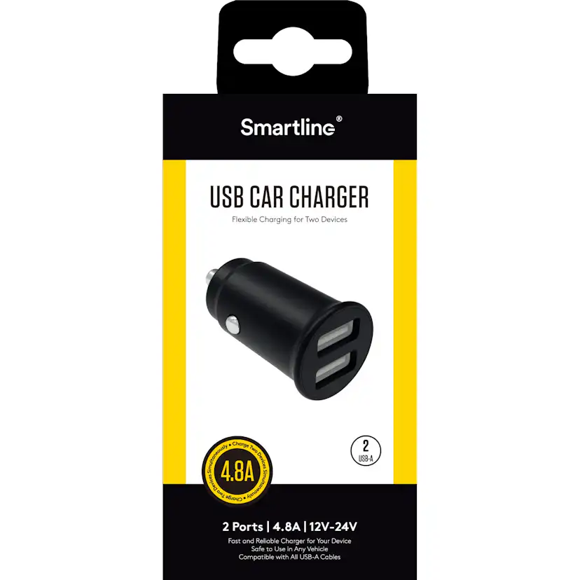 Billaddare Smartline 2xUSB 4,8A