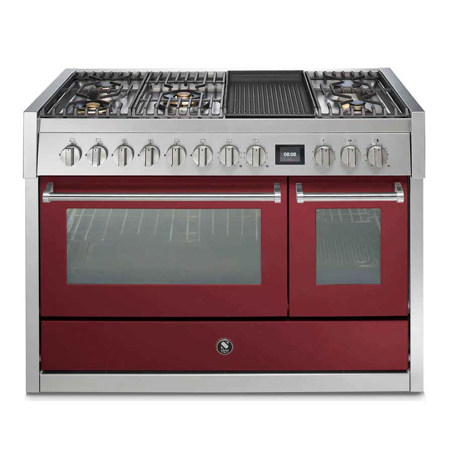 Gasolspis Steel Genesi Combi-Steam 120 cm med Två Ugnar