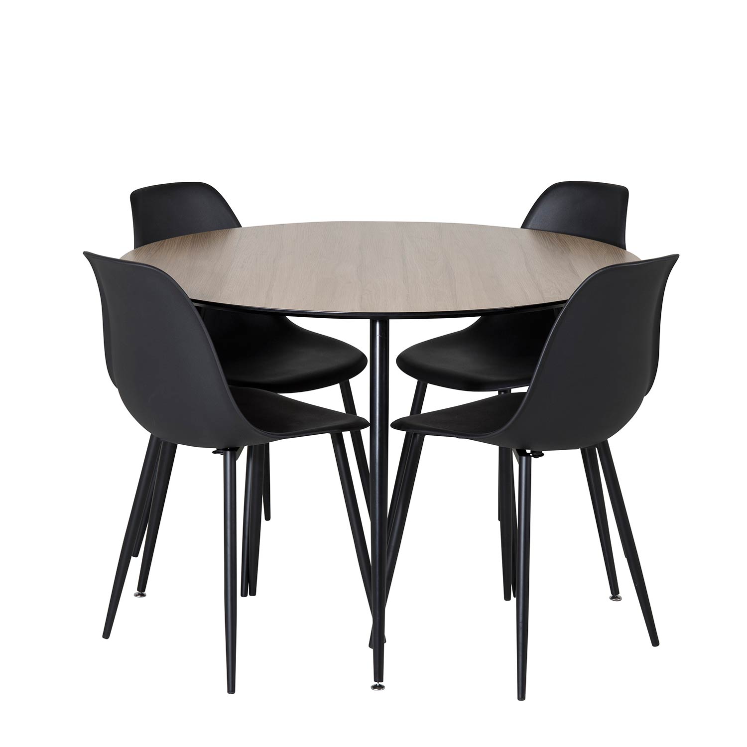 Matgrupp Venture Home Silvia med 4 Pop Stolar Runt