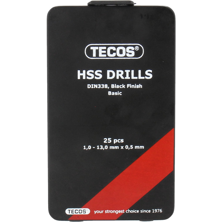 HSS Basic set Tecos 1-13 mm 25 Delar