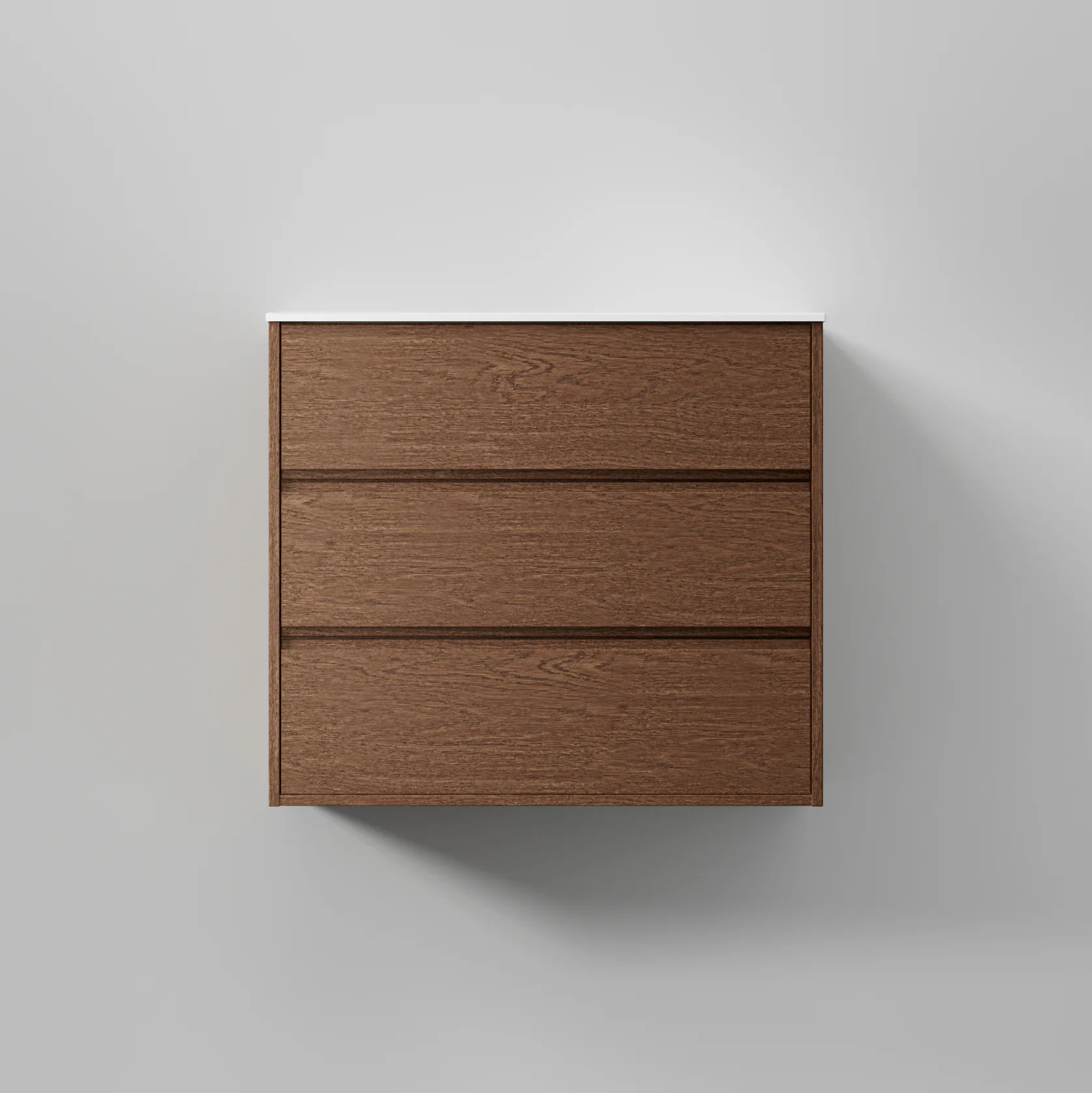 Kommod Terra Grip 80, Dark Oak, 3 Lådor Färg: Dark Oak, Bredd: 800 mm