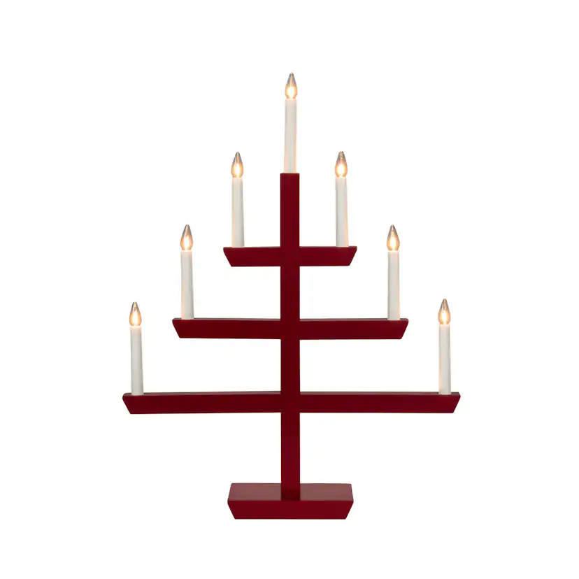 Adventsljusstake Gnosjö Konstsmide 2573 Träljusstake 7 Ljus