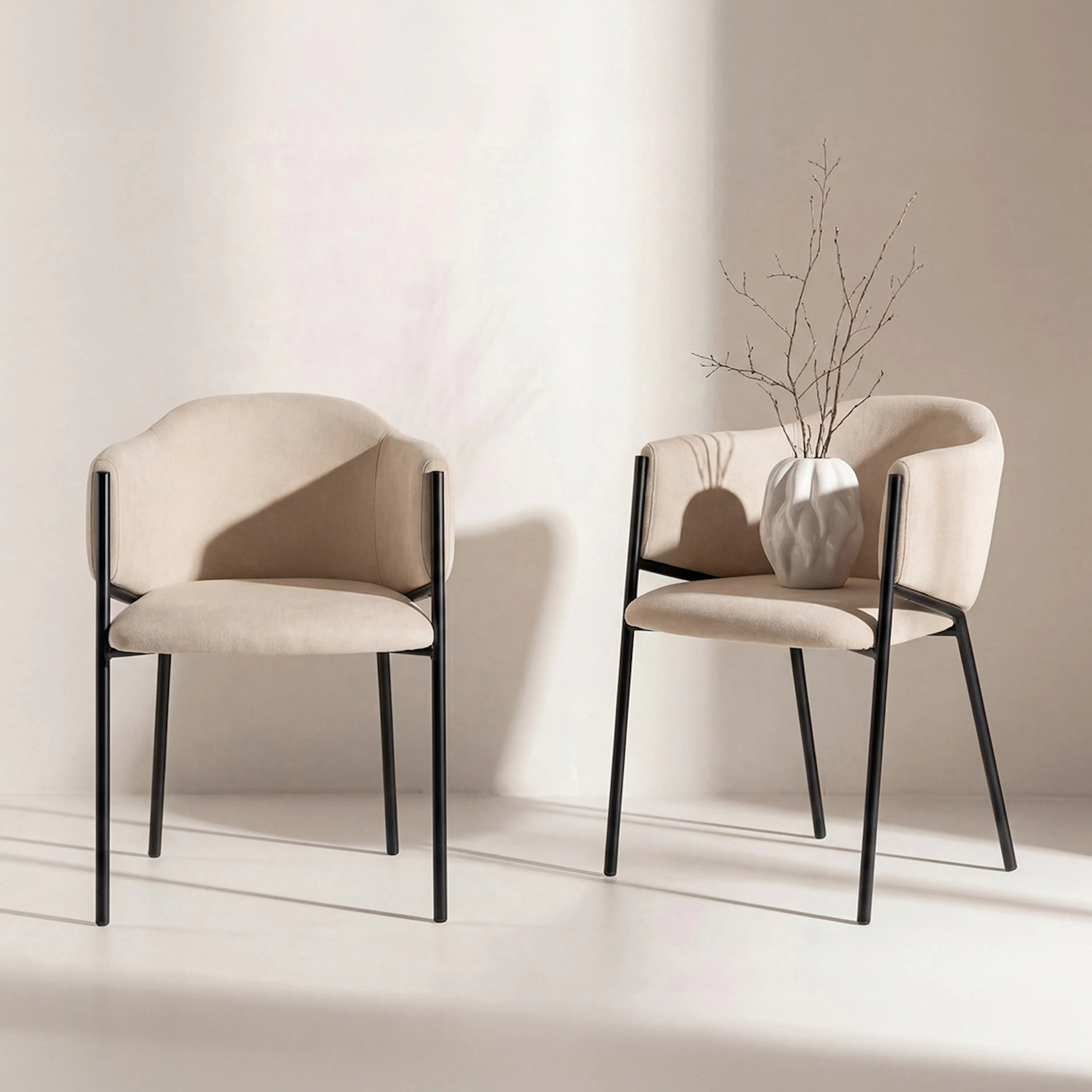 Matstol Venture Home Evelina Beige,Black