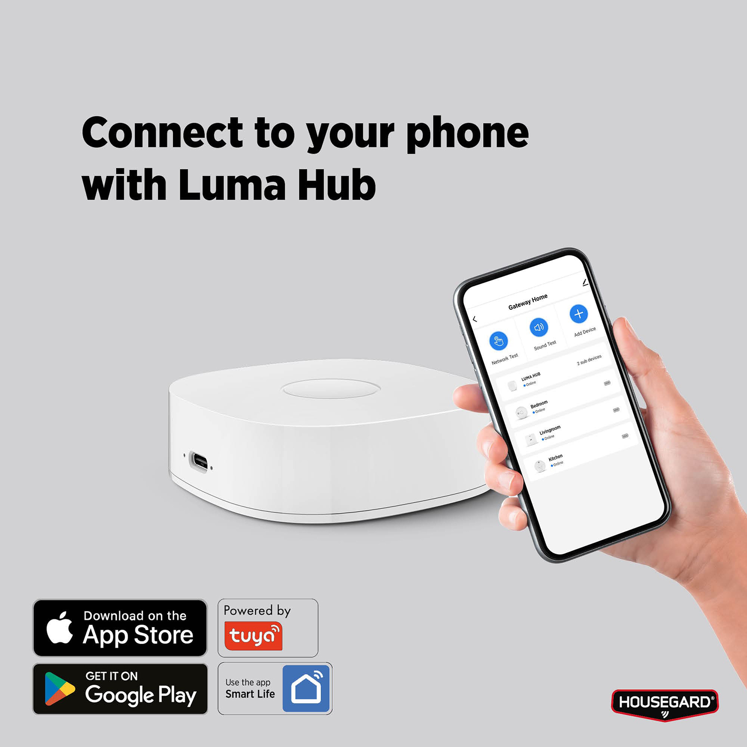 Trådkös Sirene Housegard Luma 230V