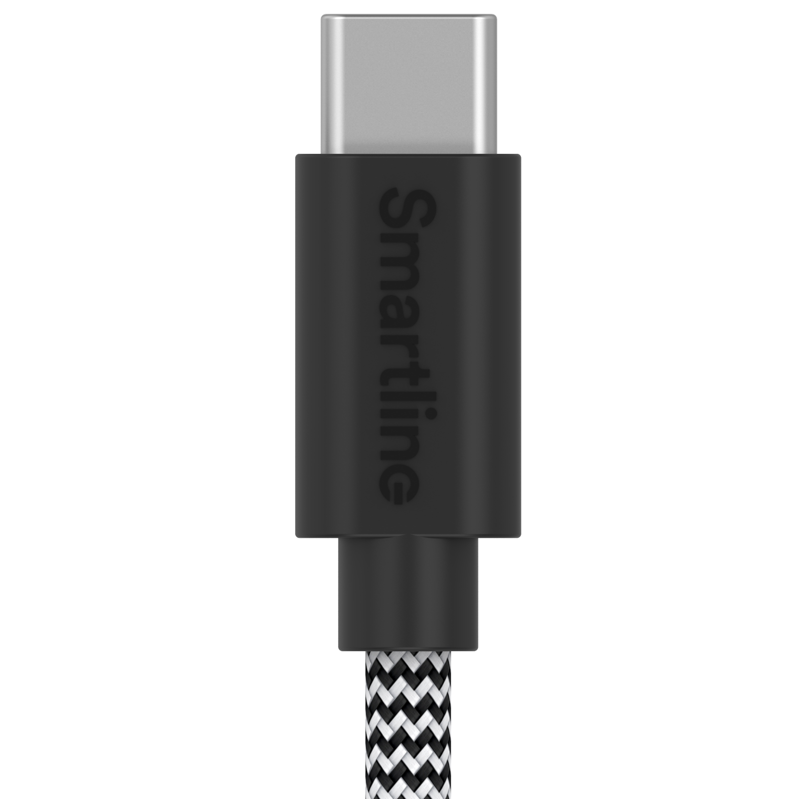 USB-C/USB-C 2.0 cable 1m Svart/Vit, Kabellängd: 1 m