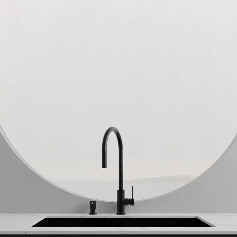 Köksblandare Scandtap Steel Accent med Utdragbar Pip