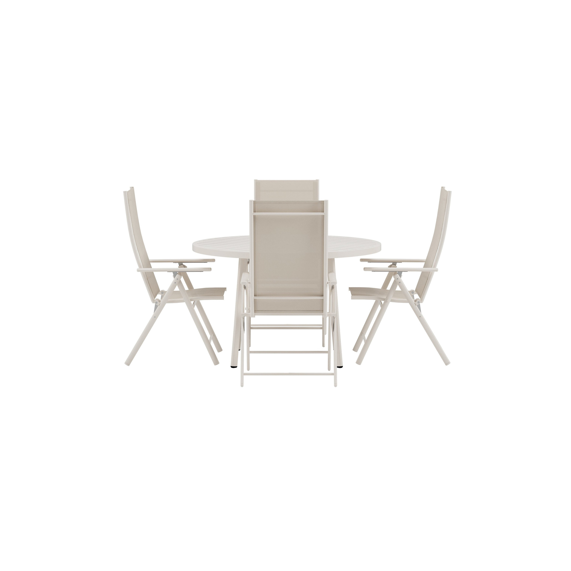 Giardini Table - Beige with 4 Levanzo Chair - Beige Färg: Beige