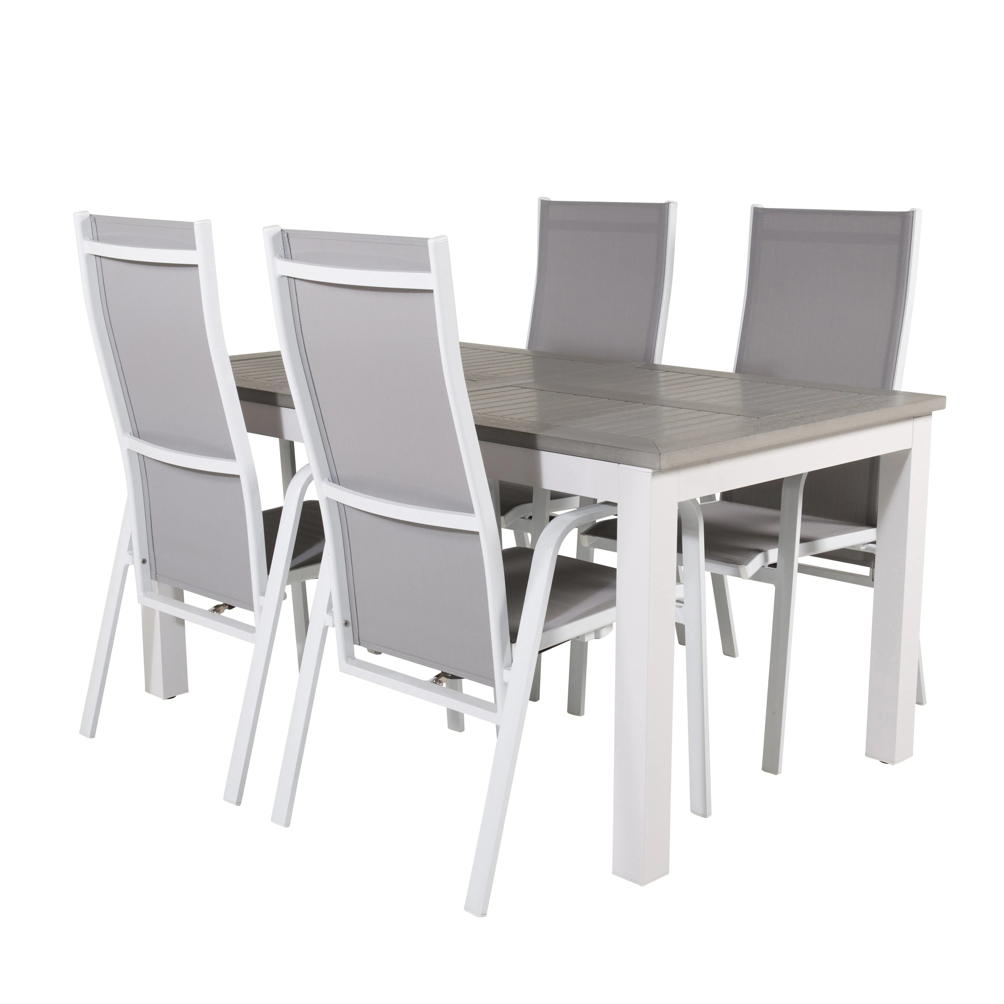 Matgrupp Venture Home Aleyna 160/240 med 4 Copacabana Matstolar