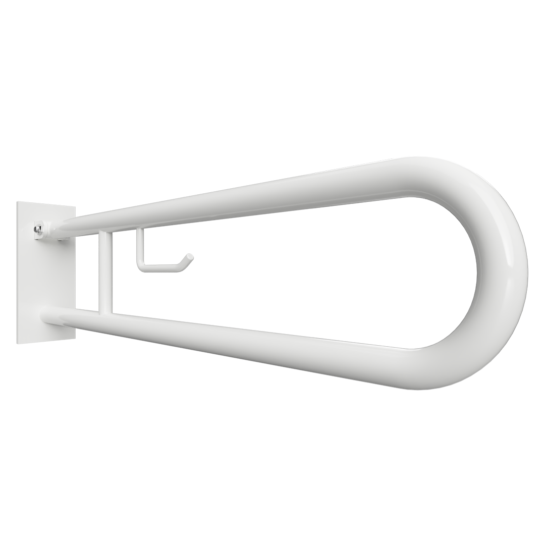 Stödhandtag Bemeta Help Med toalettpappershållare 829 mm