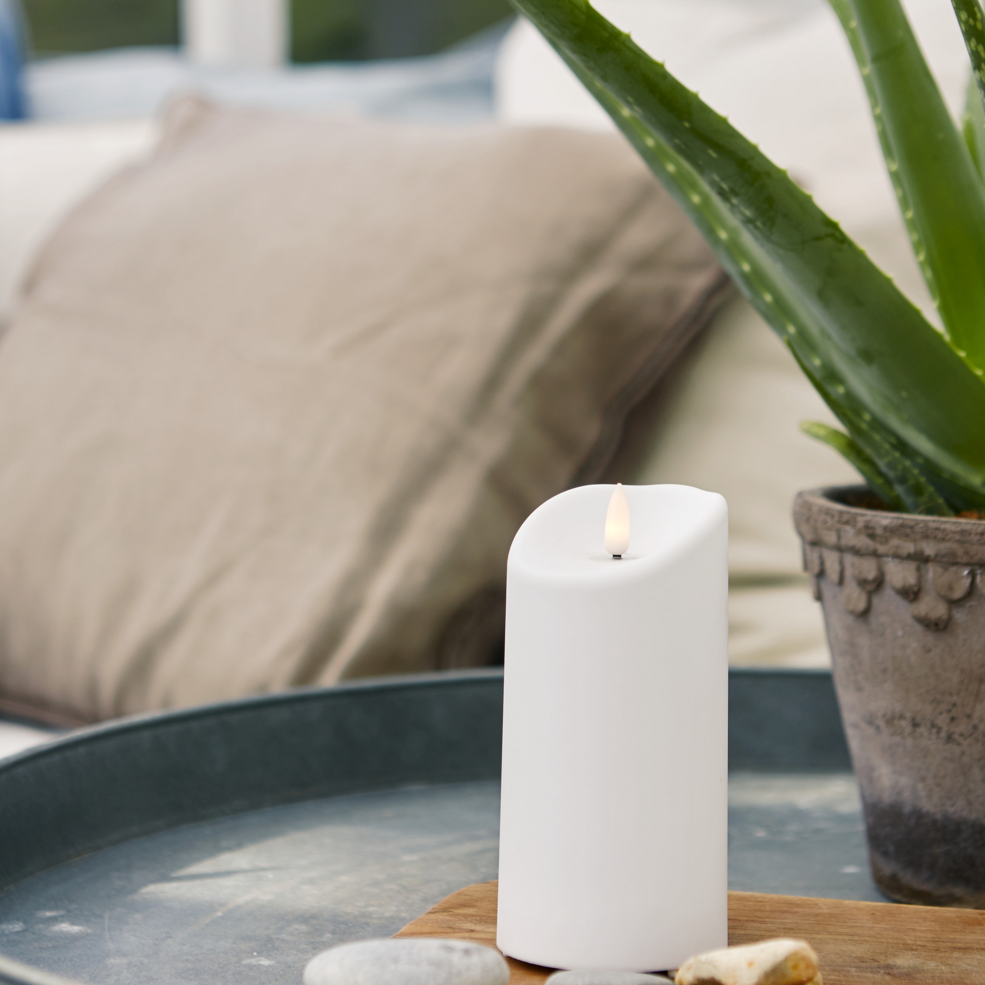 Blockljus Star Trading Flamme LED