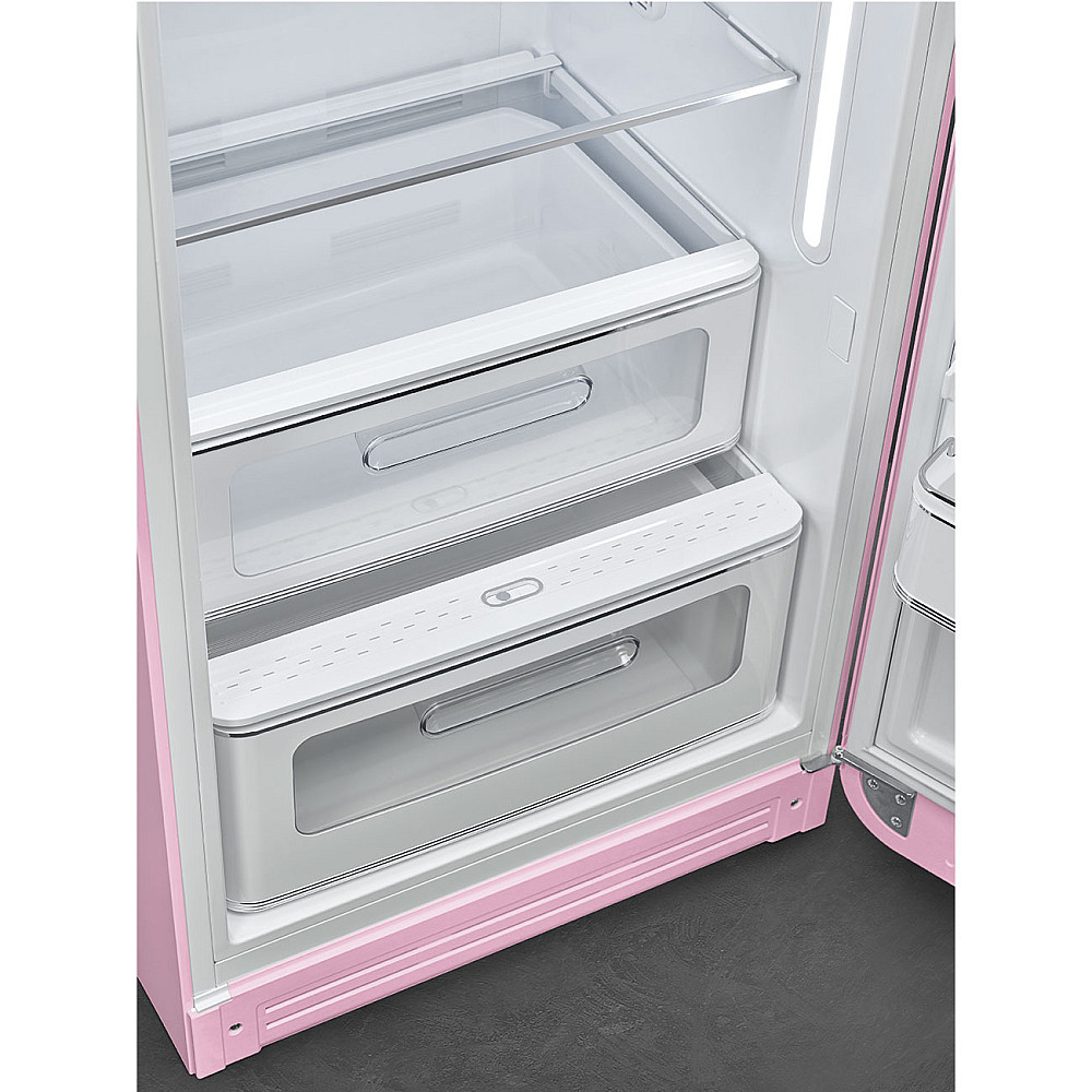 Kylskåp med frysfack Smeg FAB28RPK6 Rosa 50's Style