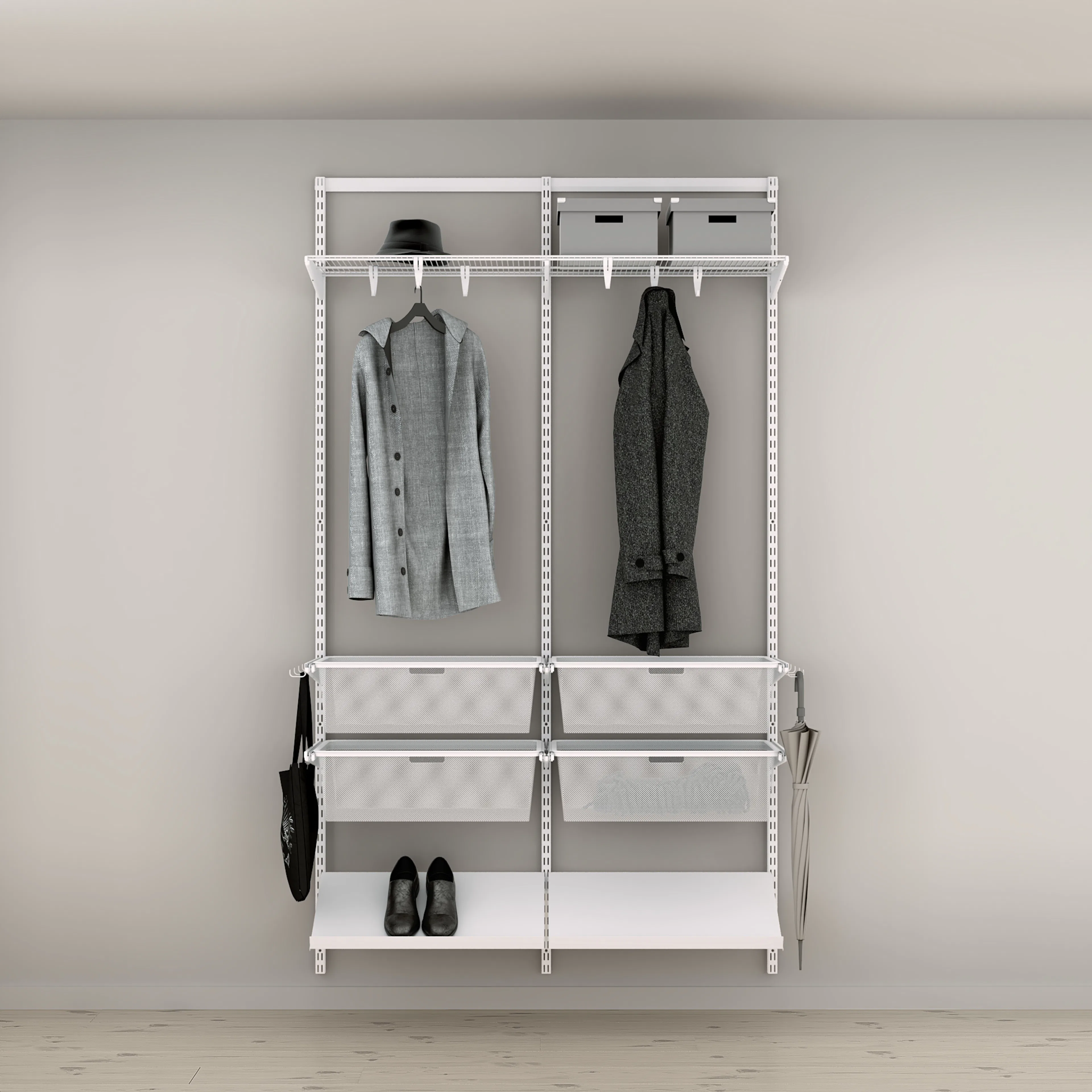 Hallösning Elfa Ready Solution Classic 8 Vit B: 1248 mm