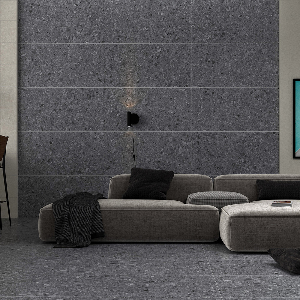 Klinker Tenfors Flodsten Night 60x60 cm