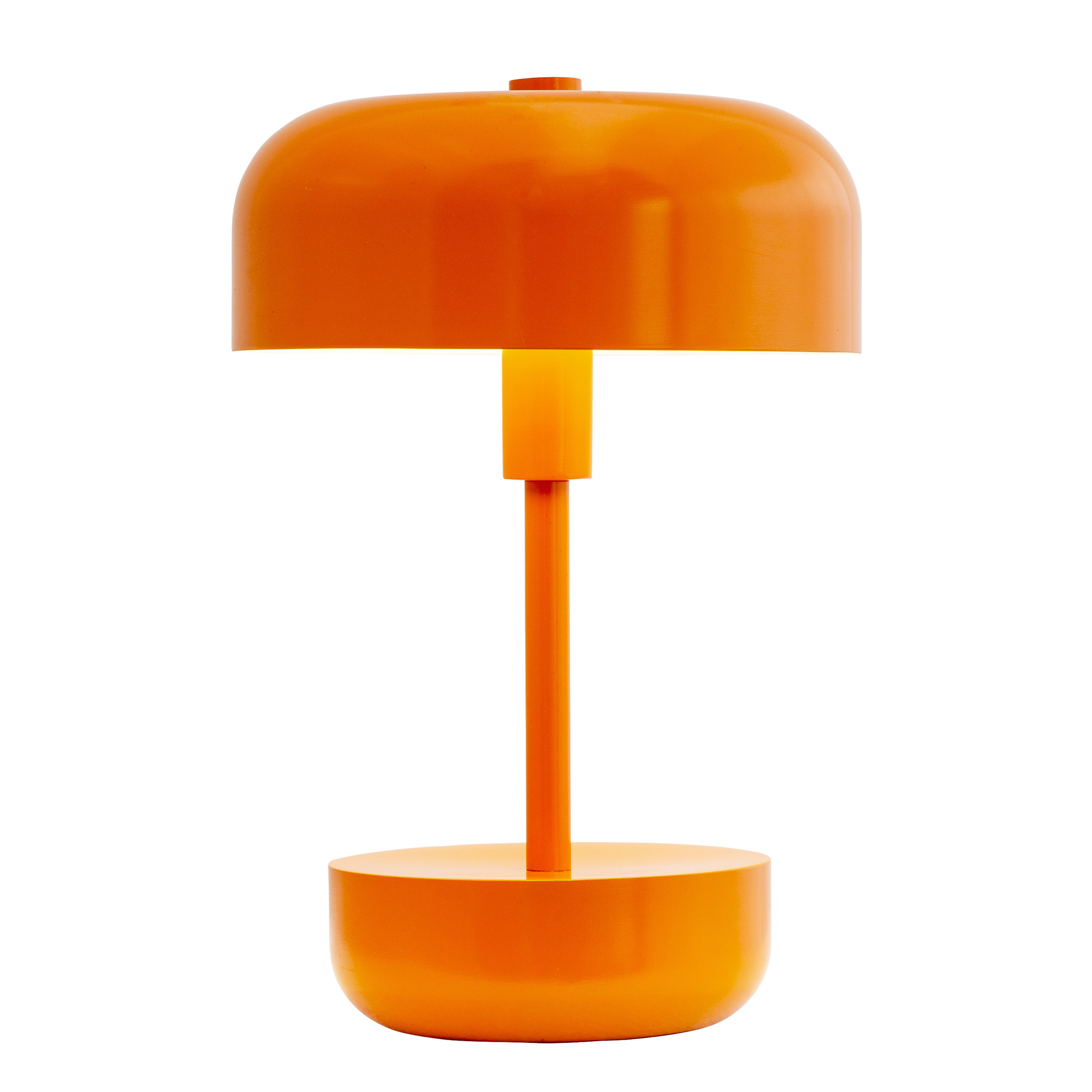 Portabel Bordslampa Dyberg Larsen Haipot LED Uppladdningsbar Orange